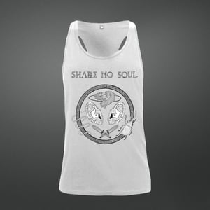 Image of Share no Soul Holofernes White unisex racer back vest