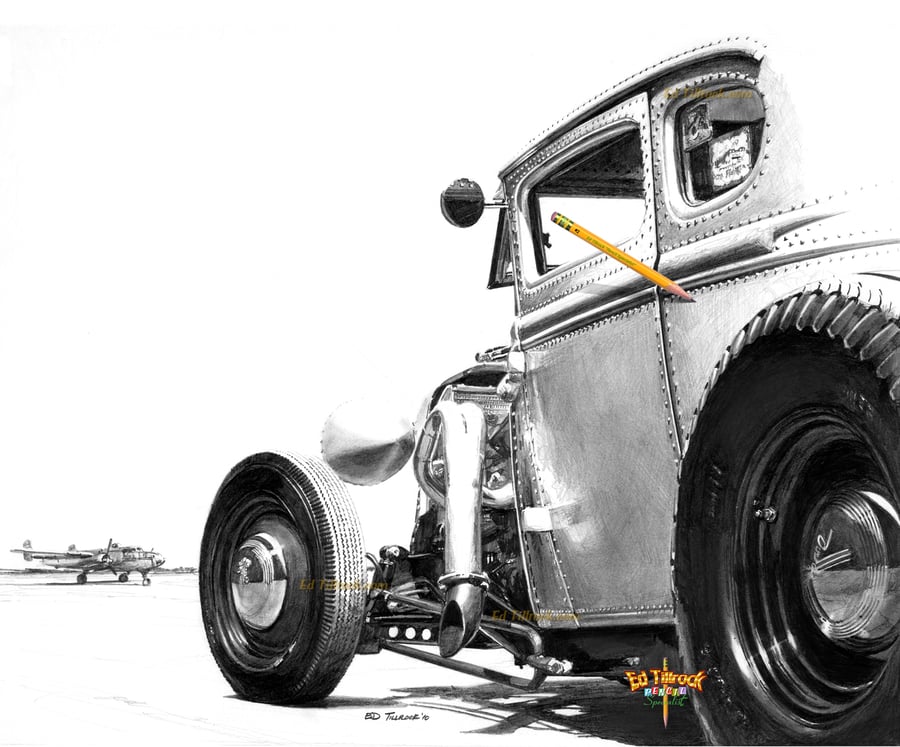 Image of "Back Seat Betty" Signed & Numbered 20x24 Giclee' Print