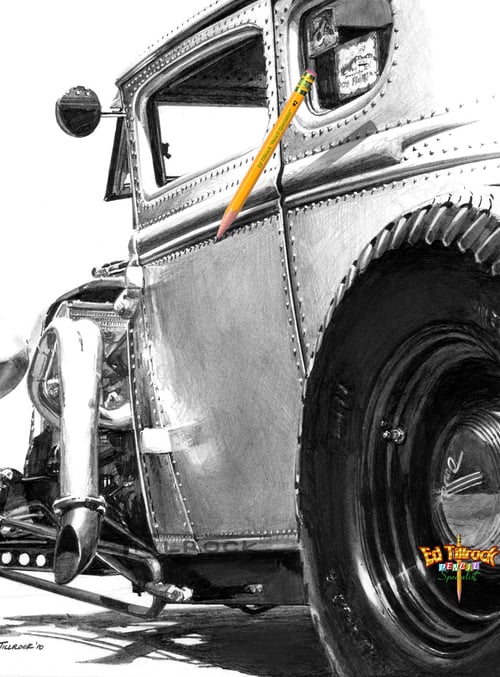 Image of "Back Seat Betty" Signed & Numbered 20x24 Giclee' Print