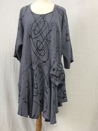 Image 2 of Rome Dress/Tunic - Luscious Tencel - Steel Blue