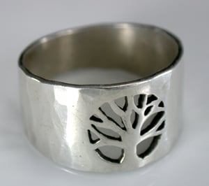 Image of Pierced Tree Medallion Ring