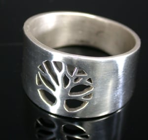 Image of Pierced Tree Medallion Ring