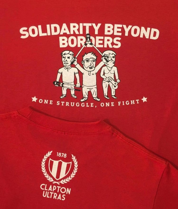Image of Solidarity Beyond Borders T-Shirt - Fundraiser for refugees in Greece