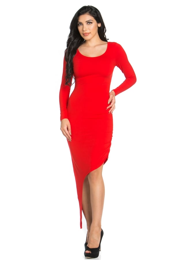 Image of Rosie Red Cross Back Dress