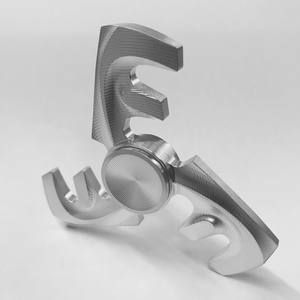 Image of Aluminum Triple "F" Fidget Toy Spinner w/ Full Ceramic Bearing