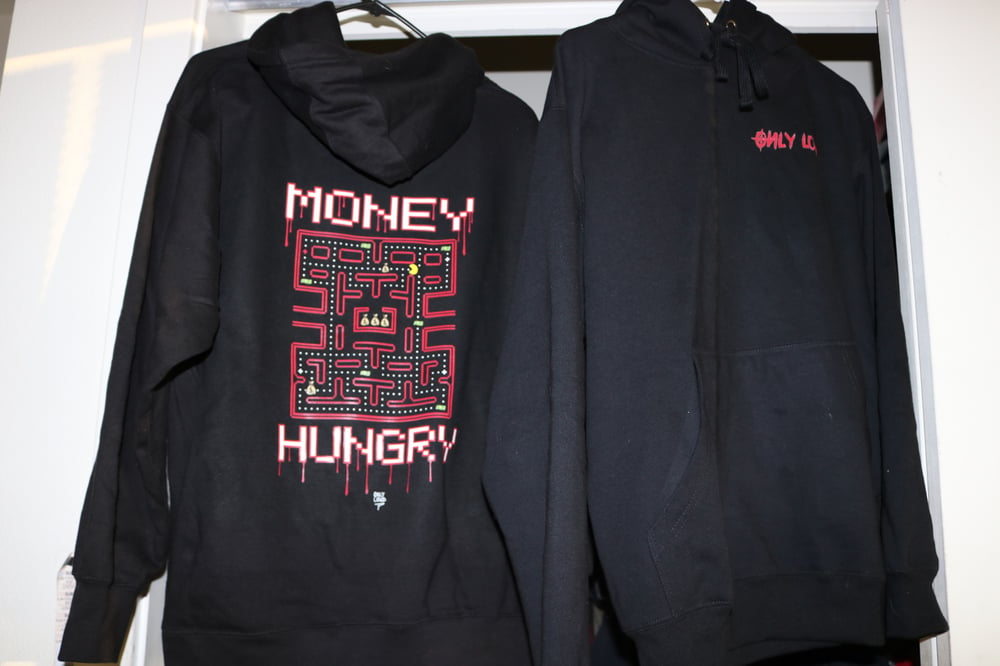 Image of (PAC MAN) " MONEY HUNGRY" Limited Edition HOODIES -ONLYLOUD