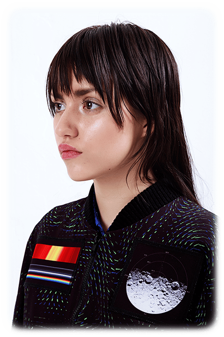 Image of Cropped Bomber Jacket with Patches