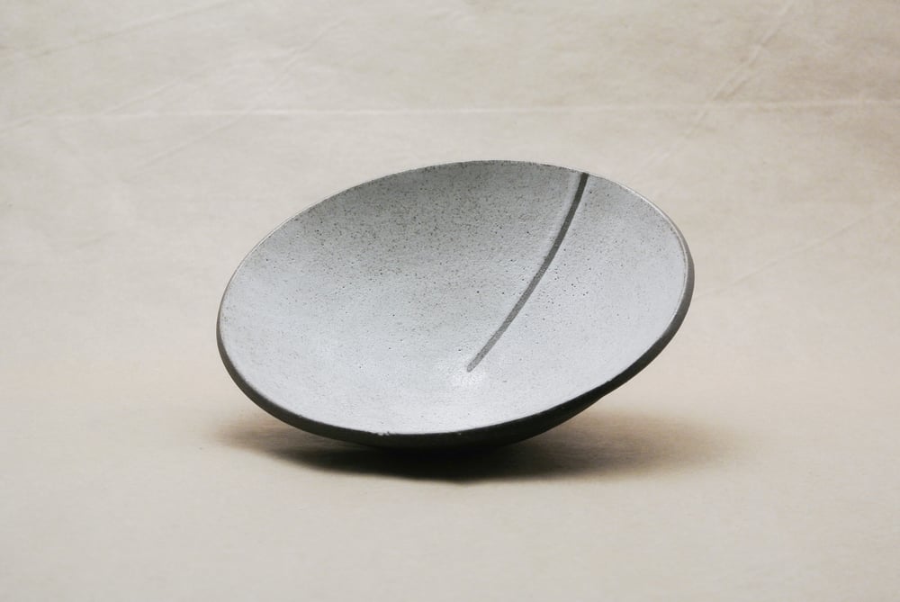 Image of Dark Brown Clay Bowl with White Interior