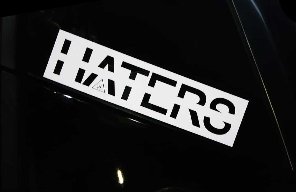 HATERS diecut decal