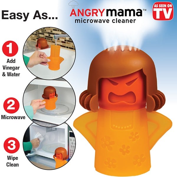 Angry Mama Microwave Steam Cleaner 