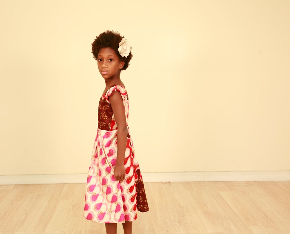 Image of teardrop Dress/petite fille