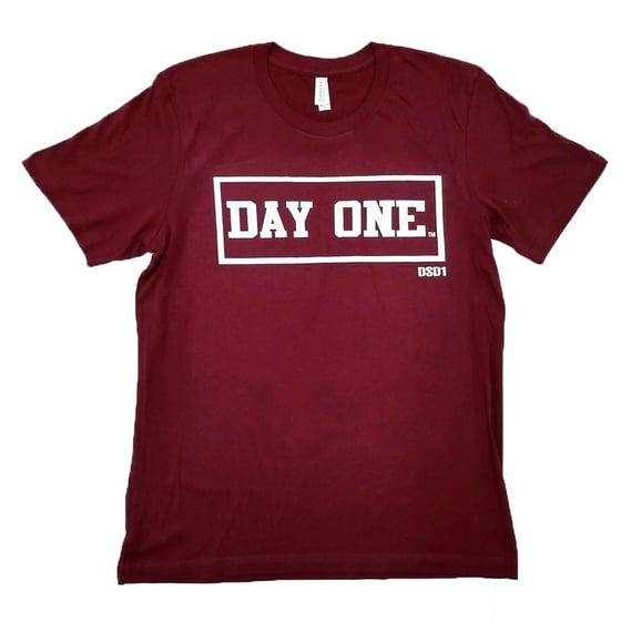 Image of DAY ONE Staple Tee - Maroon