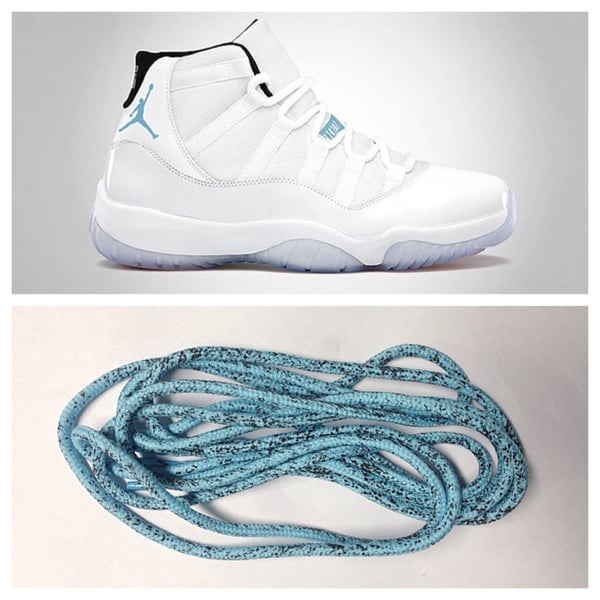 Image of Jordan 11 "Columbia" Laces