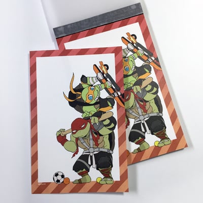 Image of Mini note / Warm color turtles