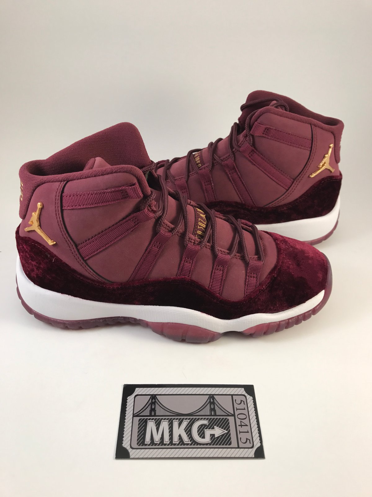 nike air jordan 11 retro gs night maroon velvet heiress