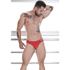 Image of BRIEF SUIT RED