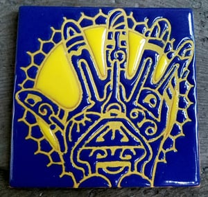 Image of Tribal Hand Coaster Tile