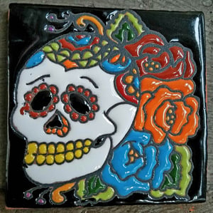 Image of Tres Flores Coaster Tile 