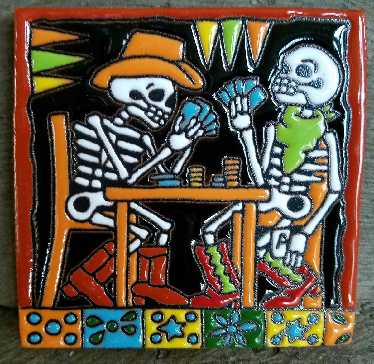 Image of Texas Hold 'em Poker Coaster Tile