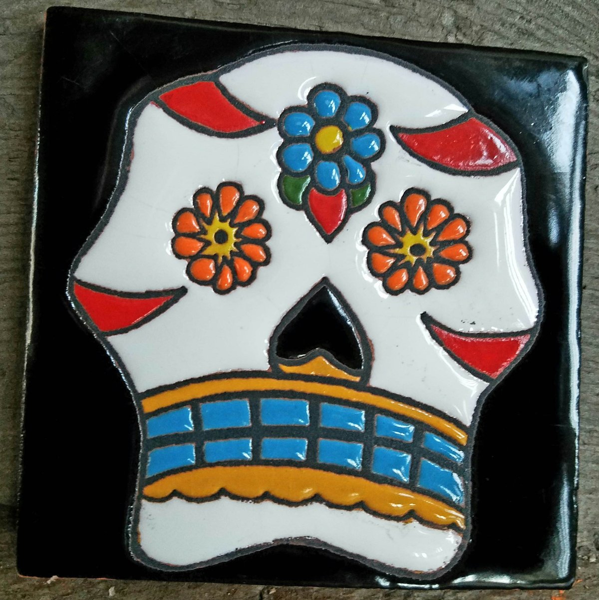 Image of Sugar Skull Coaster Tile