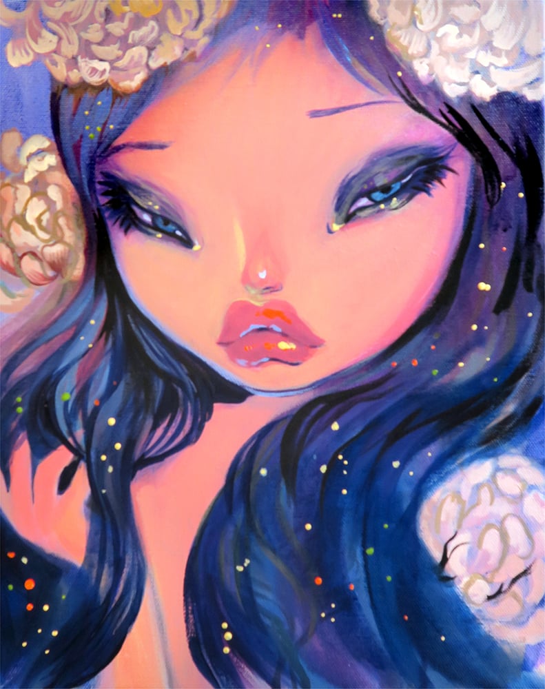 Image of "Starlit Siren" Original Painting