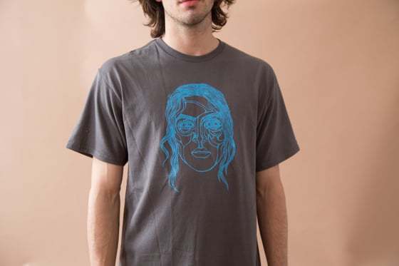 Image of The Strange Shirt (Charcoal and blue)
