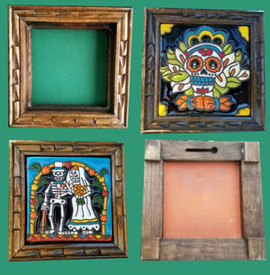 Image of Mini Frida Trenzas Coaster Tile