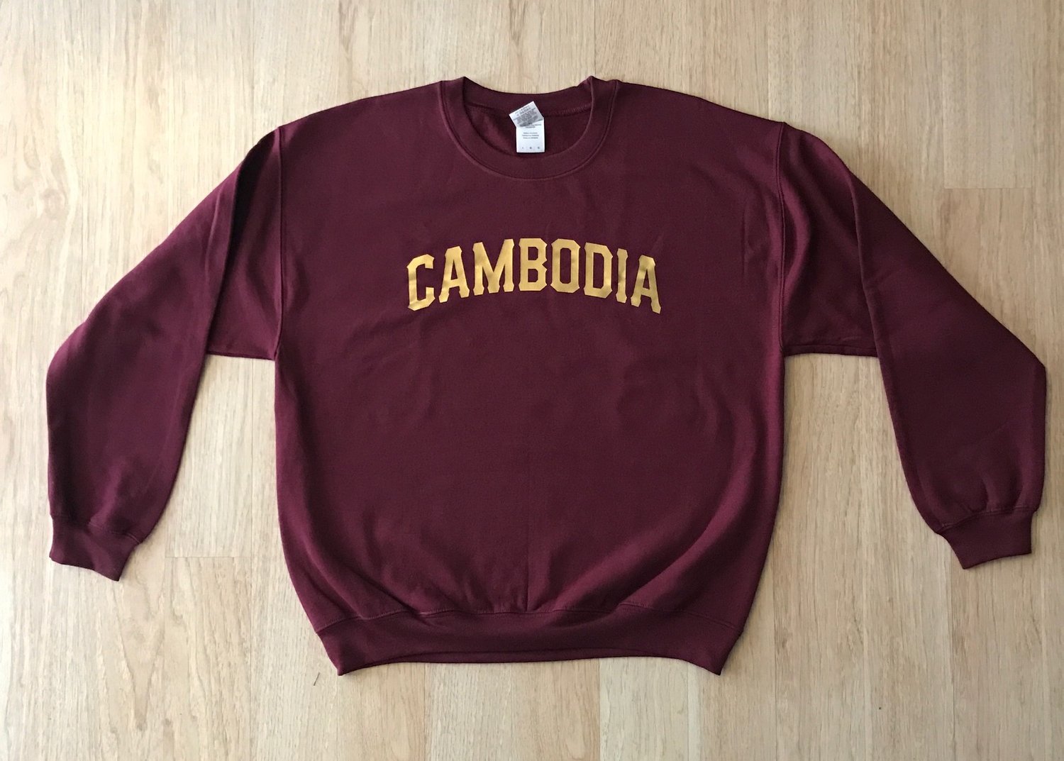 Image of REP CAMBODIA CREWNECK SWEATER (Burgundy, Olive, Black)