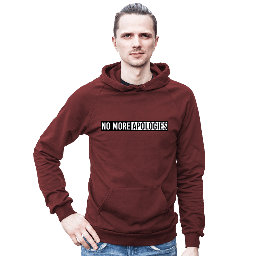 Image of No More Apologies "Unisex" (Pull Over Hoodie)