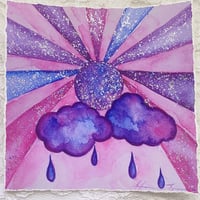 Image 2 of Sunshine & Rain Embellished Art Print