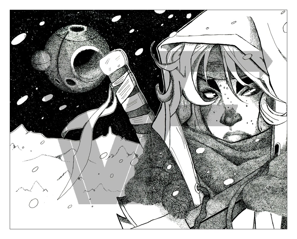 Image of Lone Winter Warrior -Print-