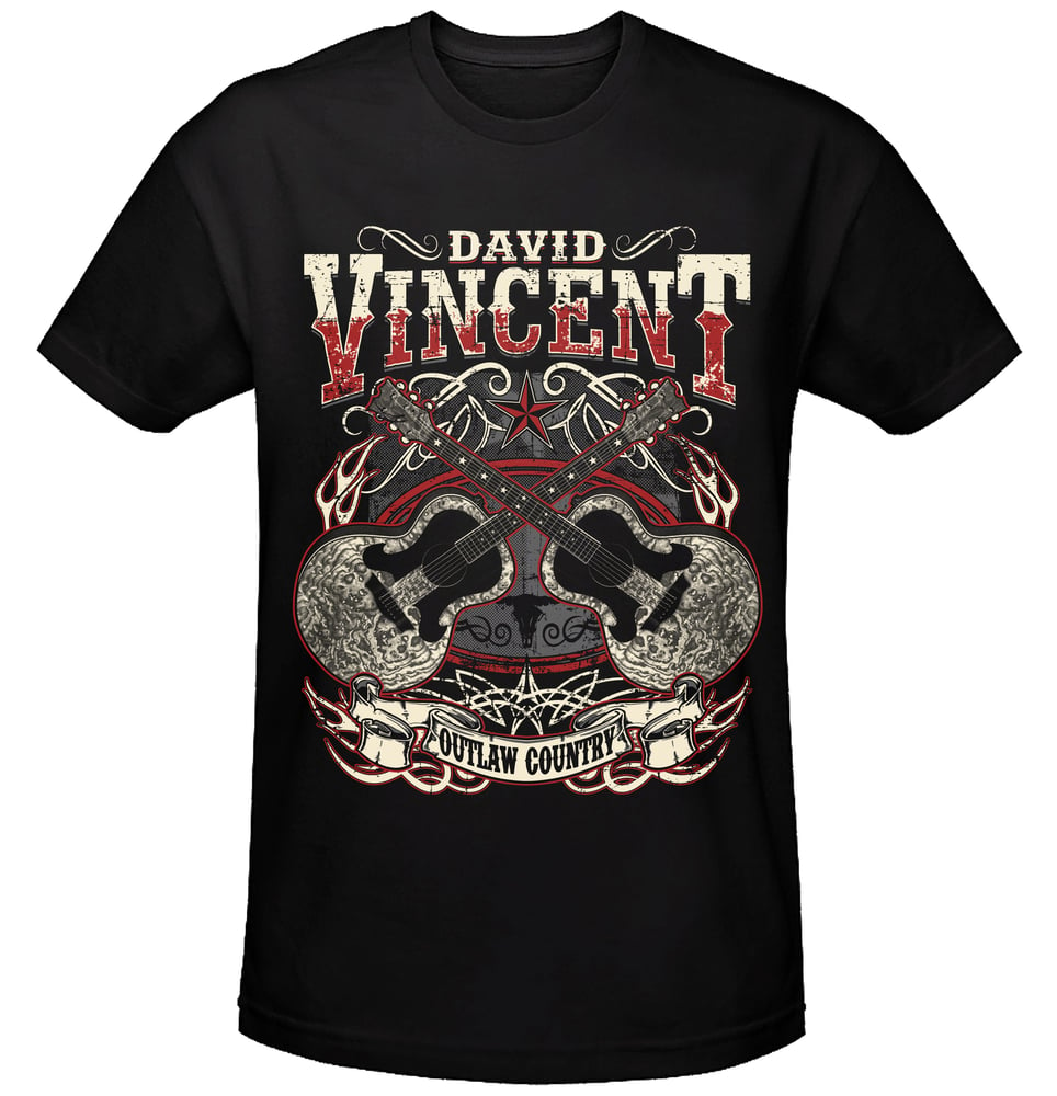 David Vincent Outlaw Country T-Shirt | DAVID VINCENT