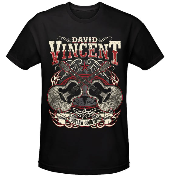 Image of David Vincent Outlaw Country T-Shirt