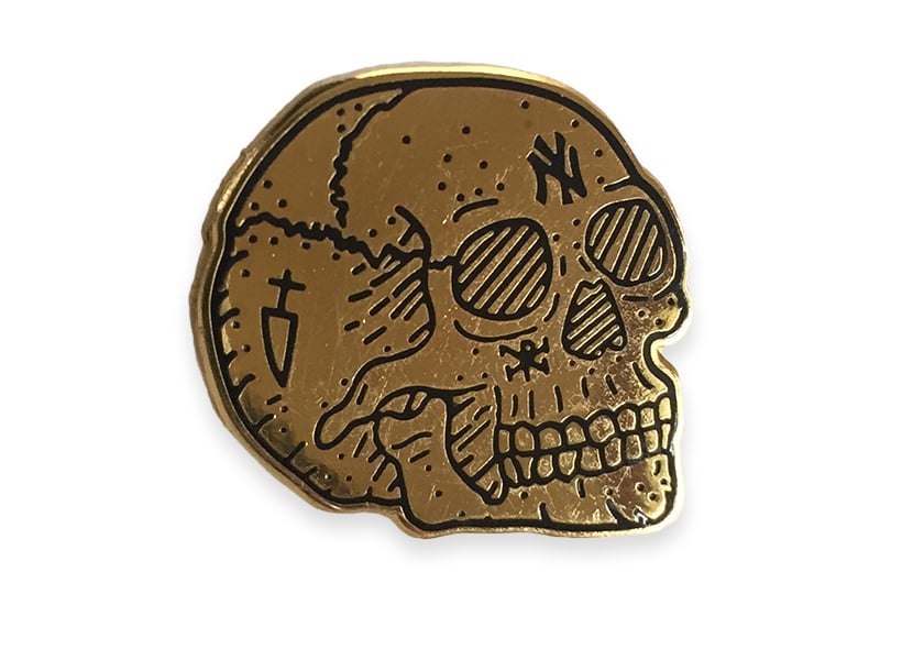 Image of Occult NY Skull pin