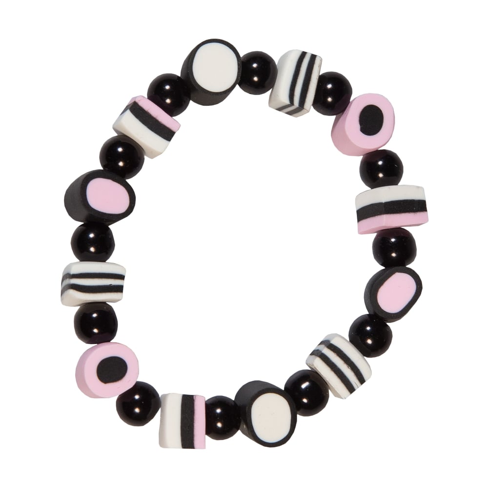 Image of Pastel Pink Licorice Allsort Bracelet
