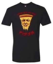 Image of Nudes for Pizza T-shirt (Black)