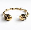 DOUBLE HEAD SKULL BANGLE 