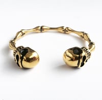 Image 3 of DOUBLE HEAD SKULL BANGLE