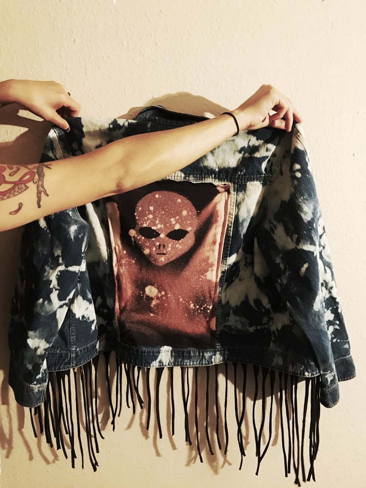 Image of Bleachedout Alien Jean Jacket