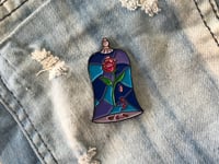Image 4 of Stained Glass Rose (Beauty & the Beast) V. 3 Enamel Pin