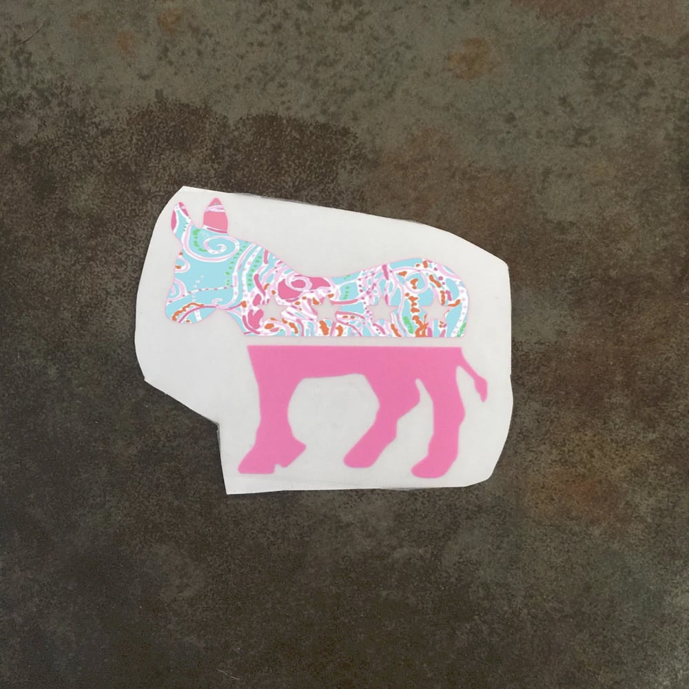 Image of Lilly Print Democratic Donkey