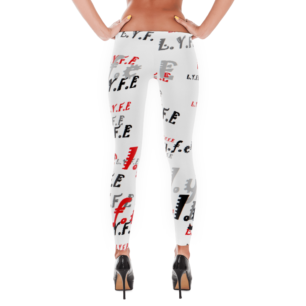 Image of L.Y.F.E on Overload- Leggings/white