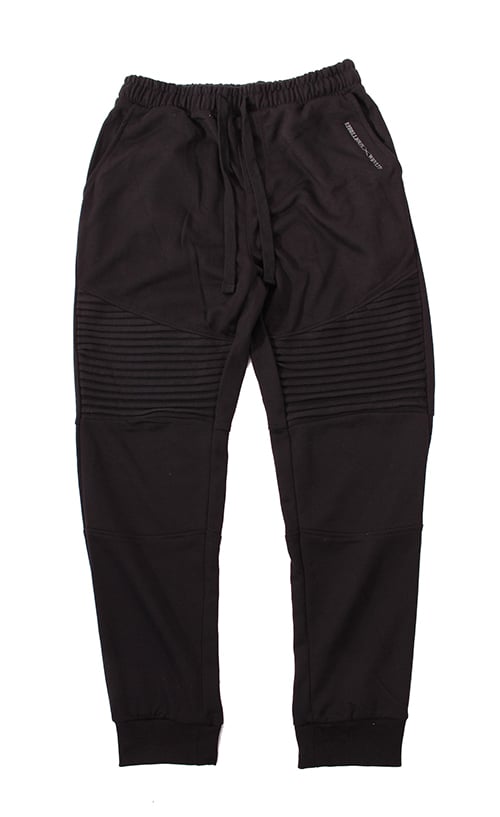 Image of RWLS Premium Fleece Ribbed Jogger Black