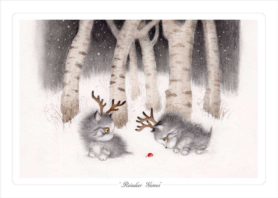 Image of "Reindeer Games" Limited Edition Print