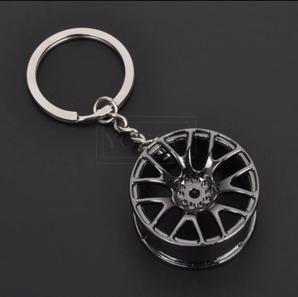 Image of Black Rim Keychain