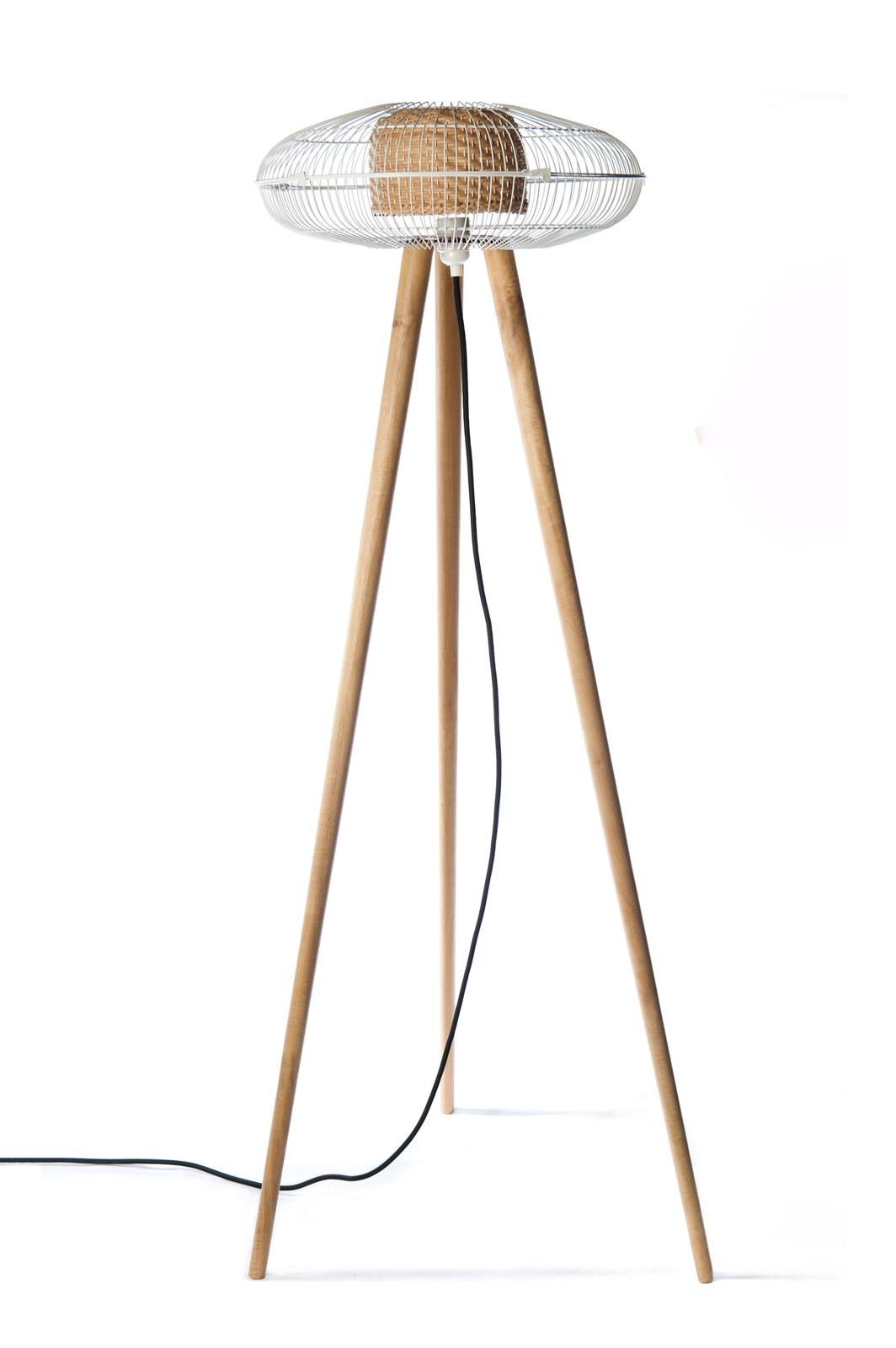 Fan on sale floor lamp