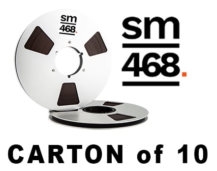 Image of CARTON of SM468 1/4" X2500' 10.5" Metal Reel In White Hinged Box