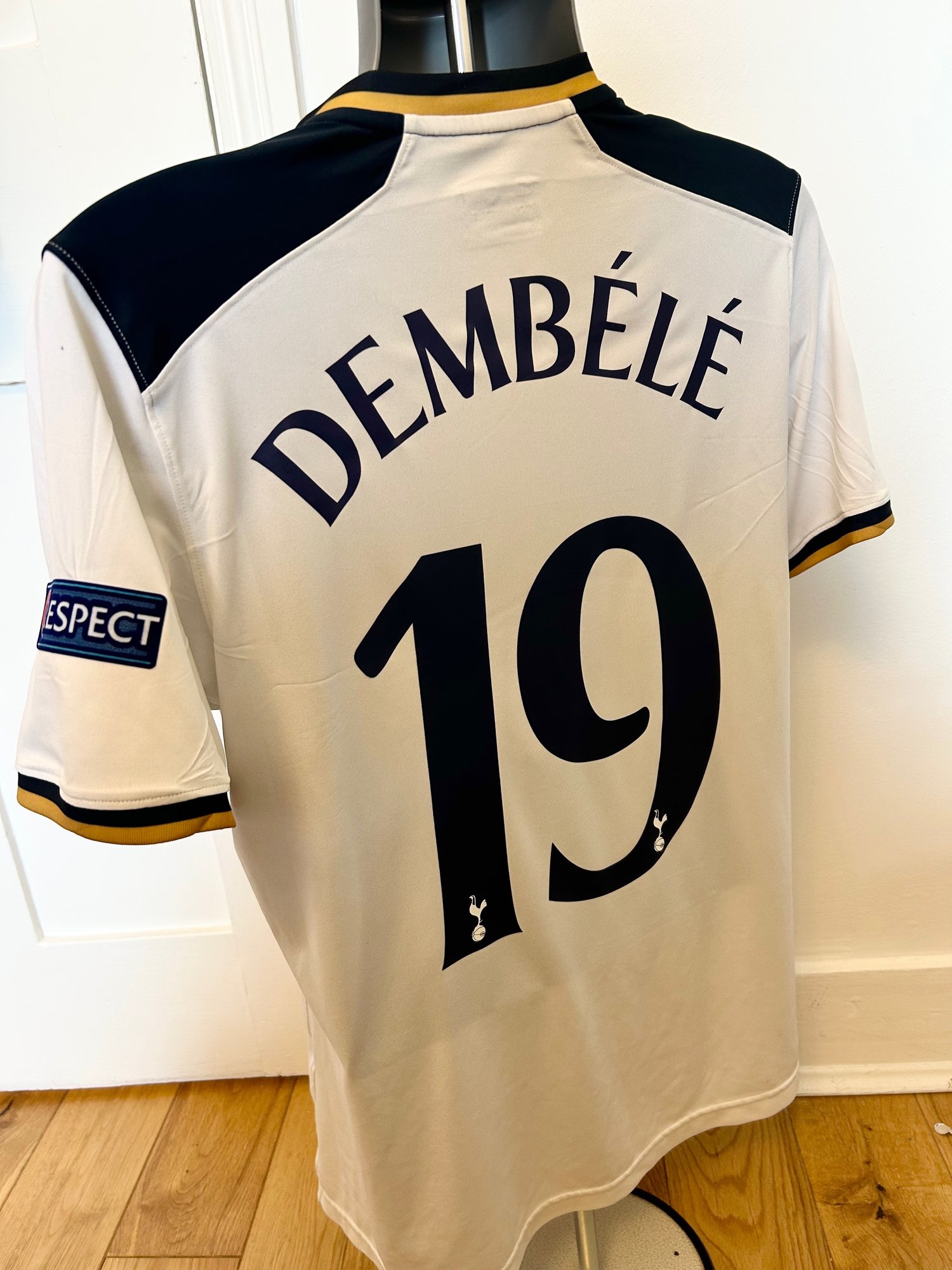 Image of Tottenham Hotspur “DEMBÉLÉ 19” 2016/17 Home Shirt + UCL patches (M)