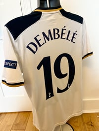 Image 4 of Tottenham Hotspur “DEMBÉLÉ 19” 2016/17 Home Shirt + UCL patches (M)