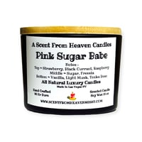 Image 1 of The Luxury Collection Pink Sugar Babe Black Matte Candles